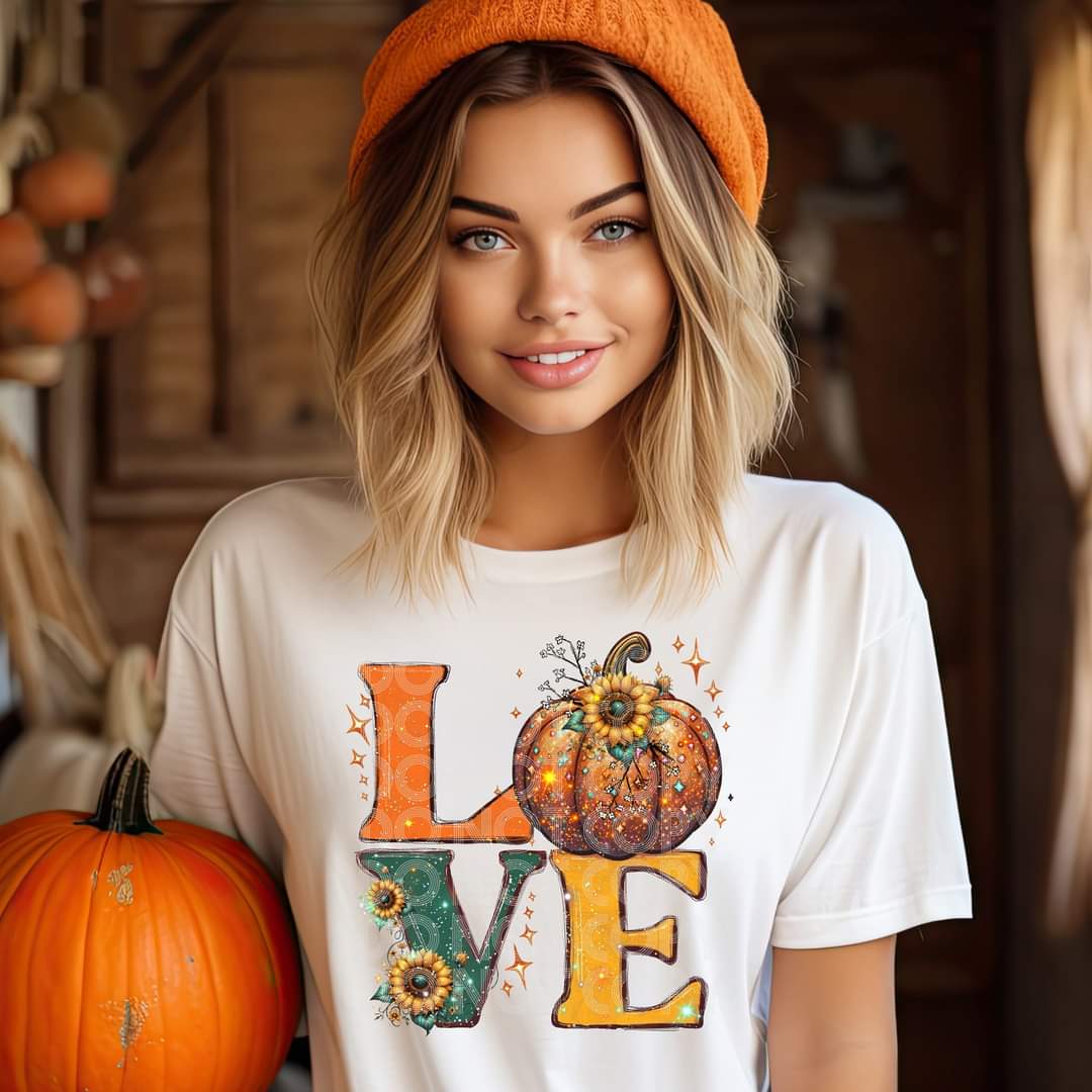 Love pumpkin and sunflowers SSD 45651 DTF transfer