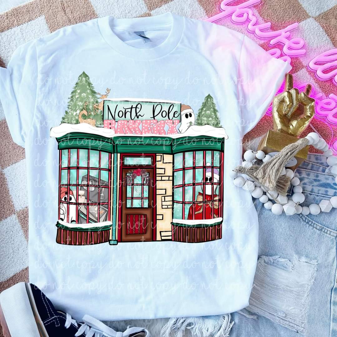 North pole bakery DTF transfer