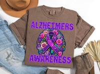 Alzheimers awareness DDD DTF transfer