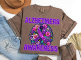 Alzheimers awareness DDD DTF transfer