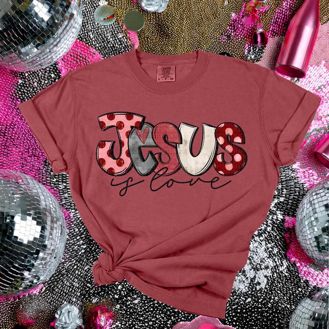 Jesus is Love valentines day font SDD DTF TRANSFER
