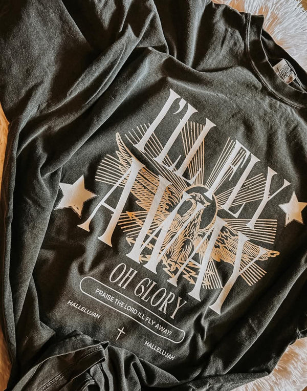 I'll fly away oh glory DTF Transfer