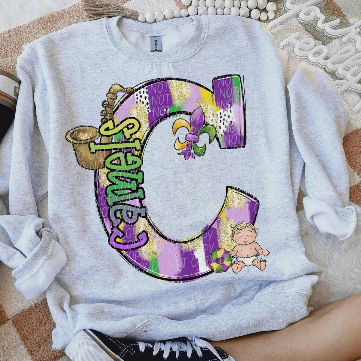 Camels Mardi Gras (city) DTF Transfer