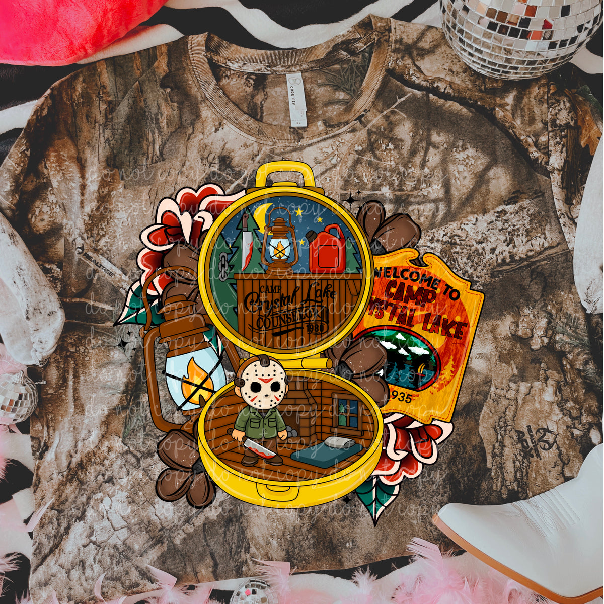 Camper Lake Polly style (MMD) DTF transfer