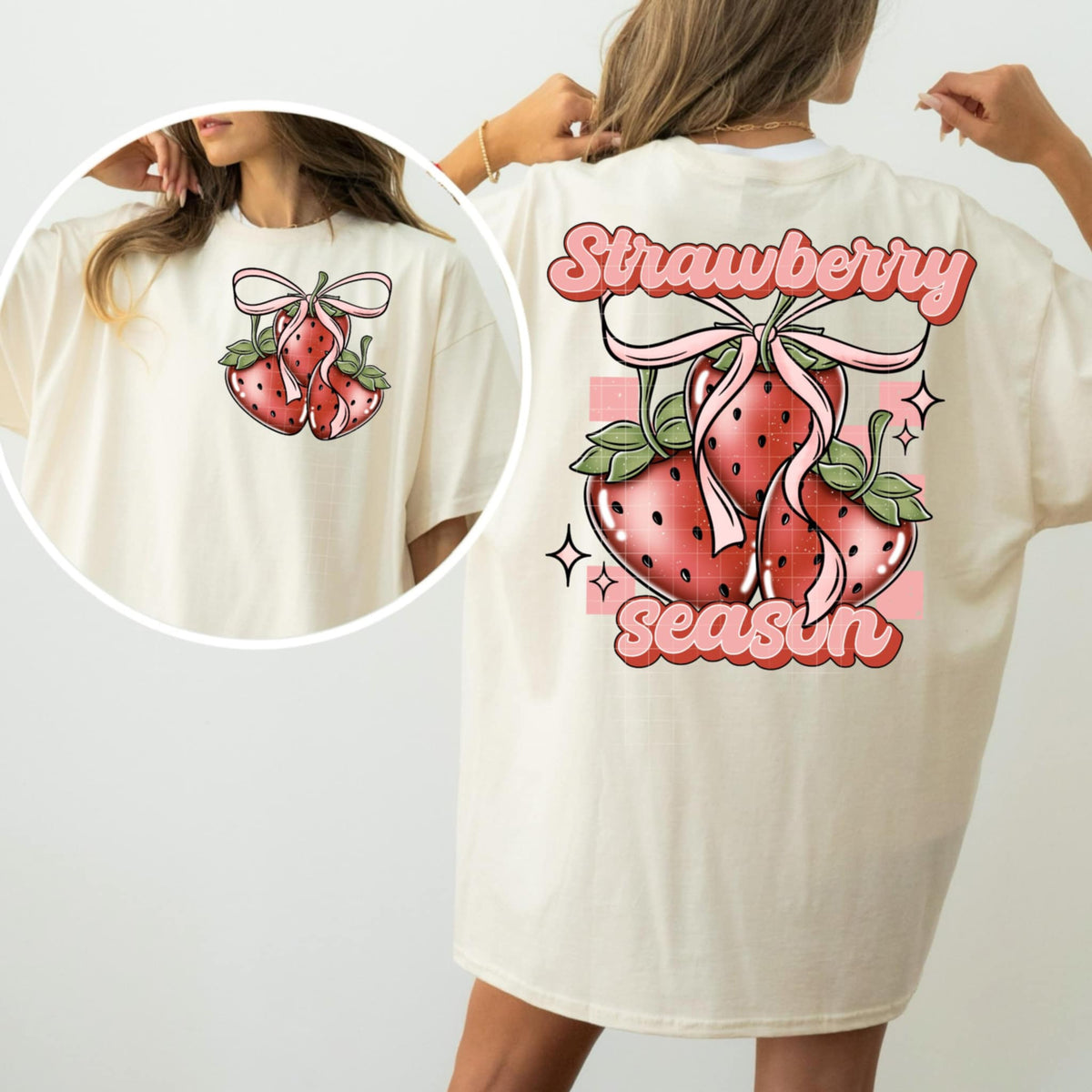Strawberry season BACK (CSC) 91002 DTF transfer