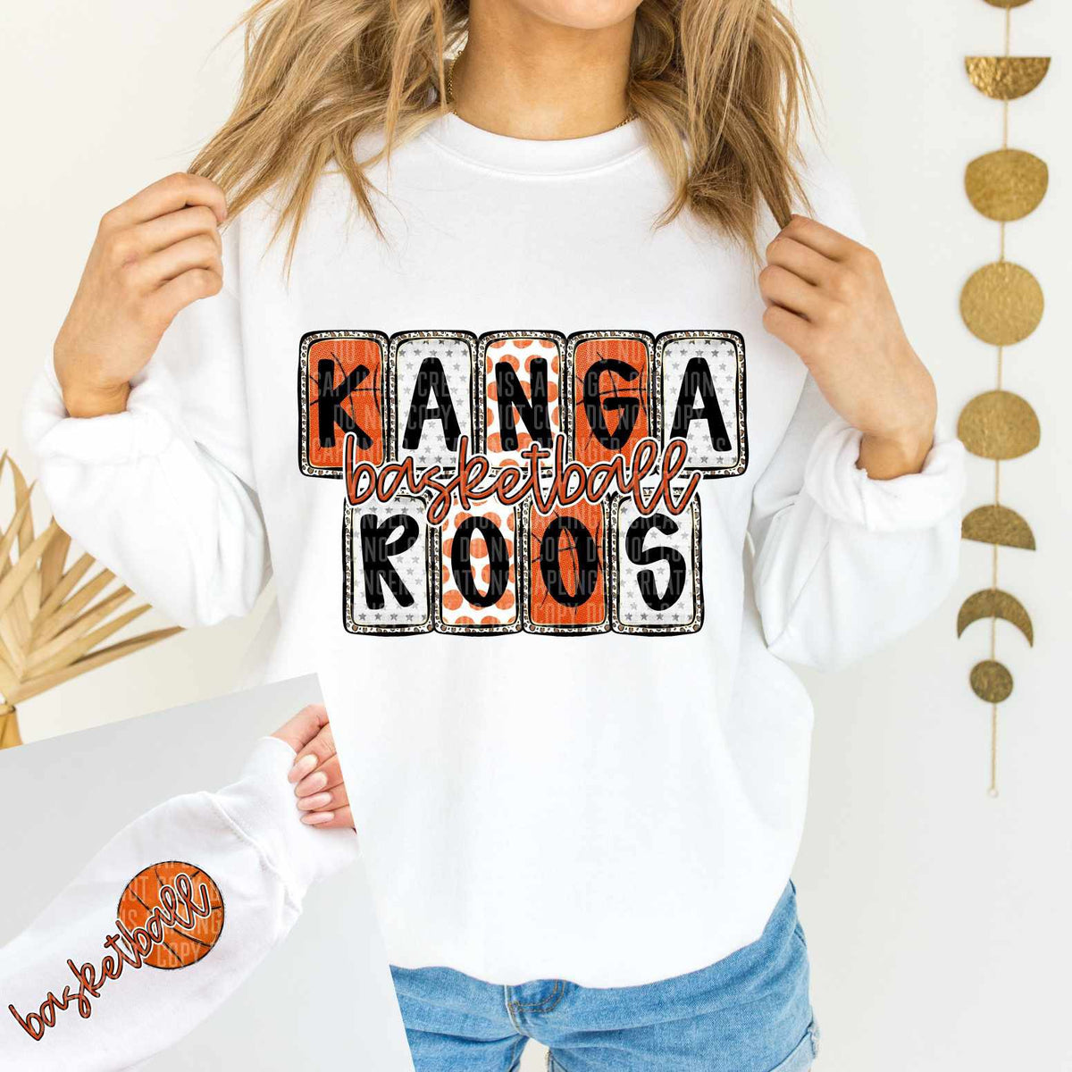 Kangaroos Basketball FRONT (Caplinger) 82838 DTF transfer