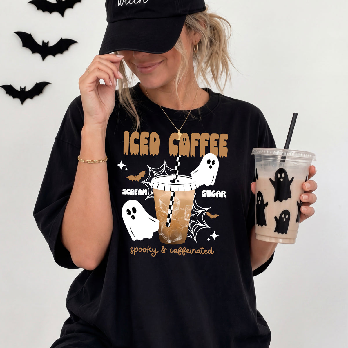 Iced coffee scream sugar white (csc) DTF Transfer