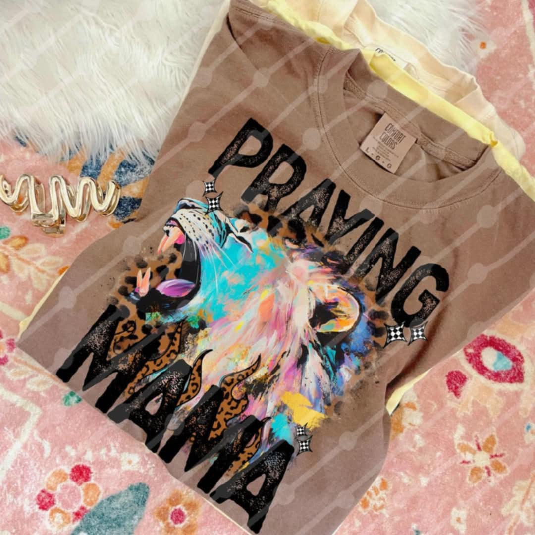 Praying mama Lion (JBD) 99796 DTF transfer