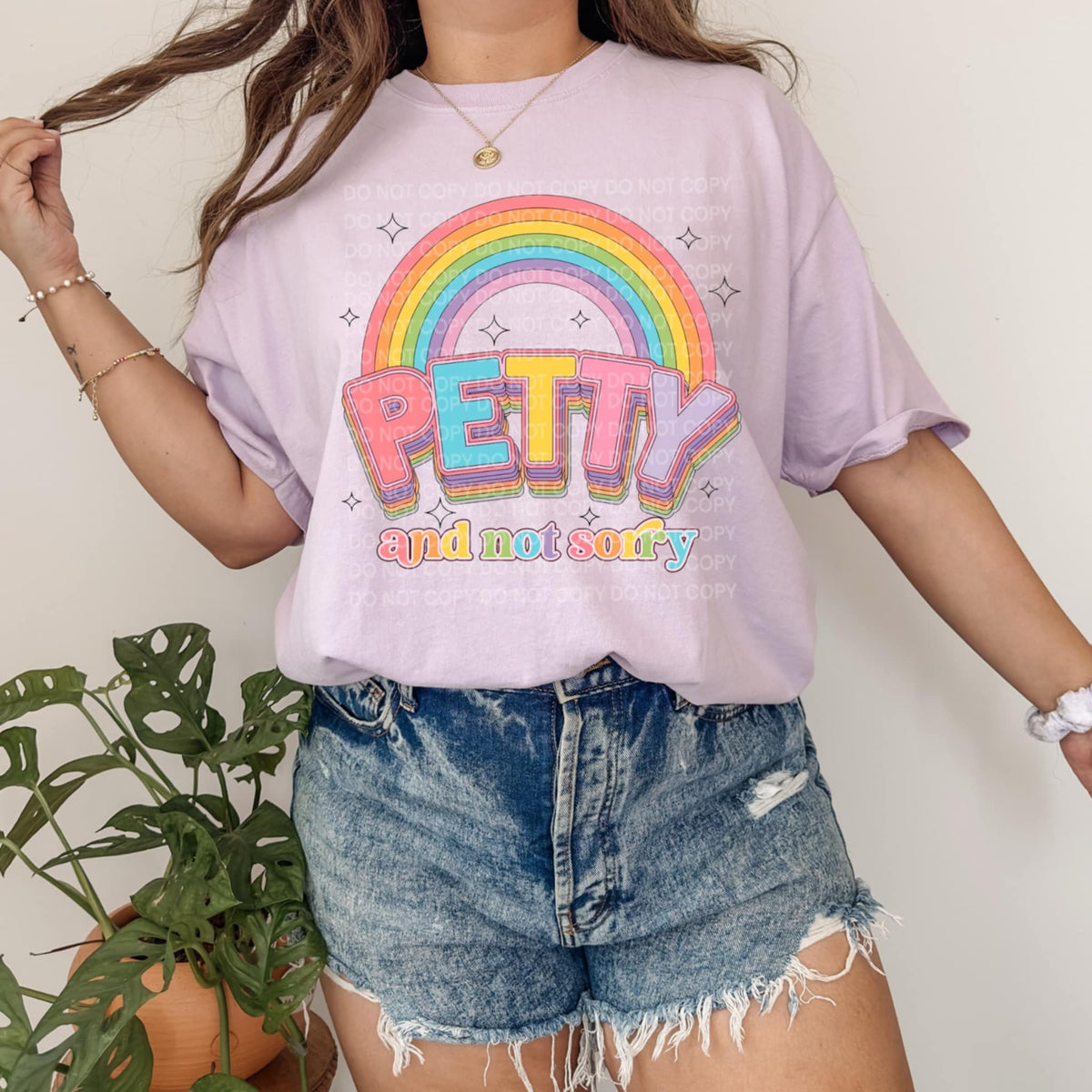 Petty and not sorry rainbow (SCG) 96278 DTF transfer