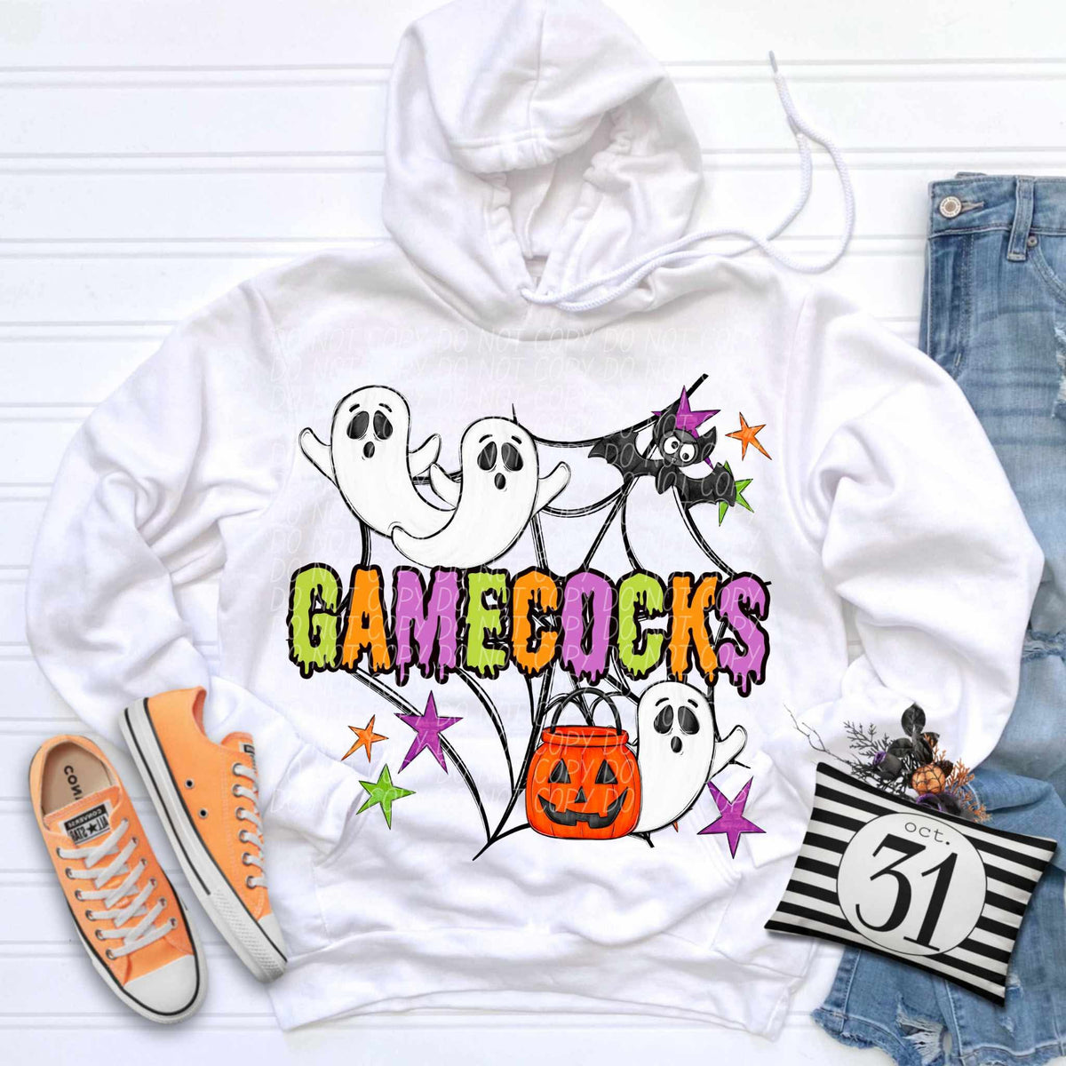 Gamecocks Halloween (City) DTF transfer