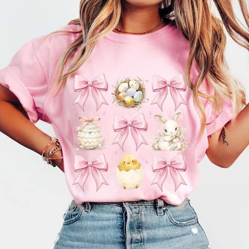 Coquette Easter collage 77671 DTF transfer