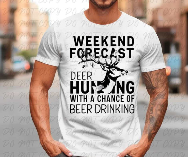 Weekend forecast black font (vintage) 67375 DTF transfer