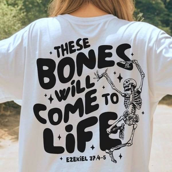 These bones will come to life black font (KARTA) 62917 DTF transfer