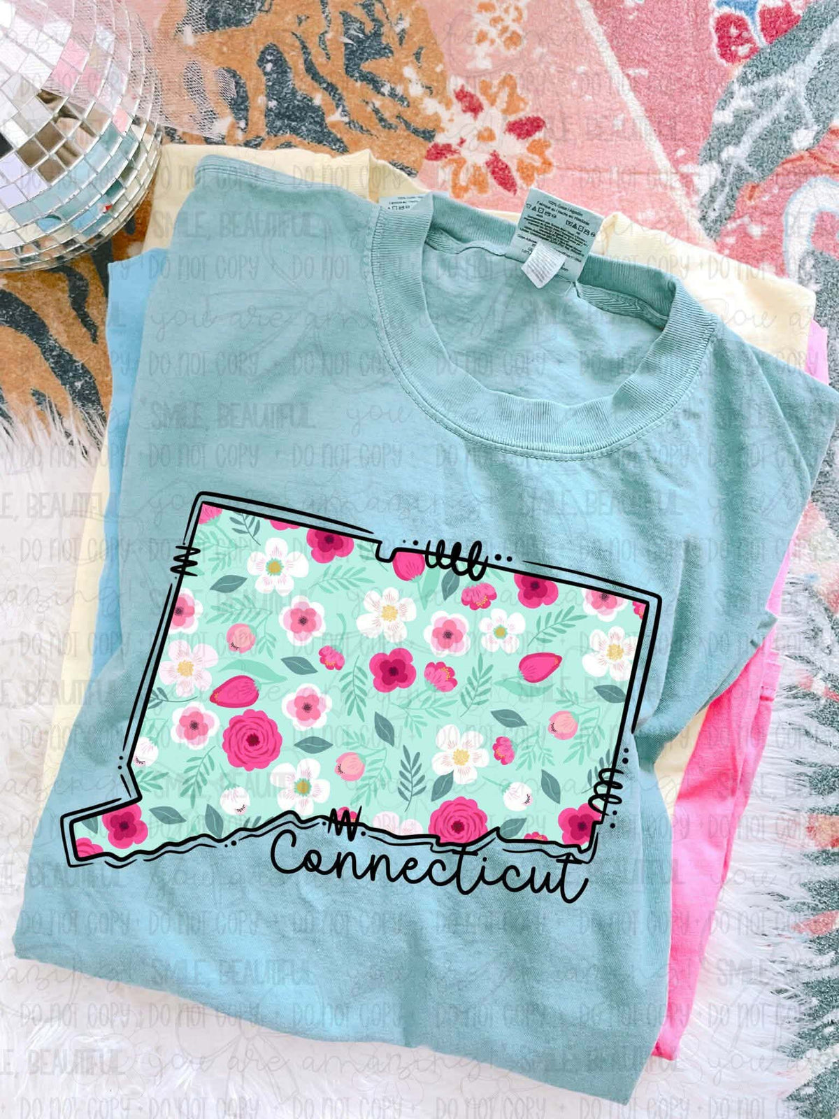 Connecticut Floral State (Carter) DTF Transfer