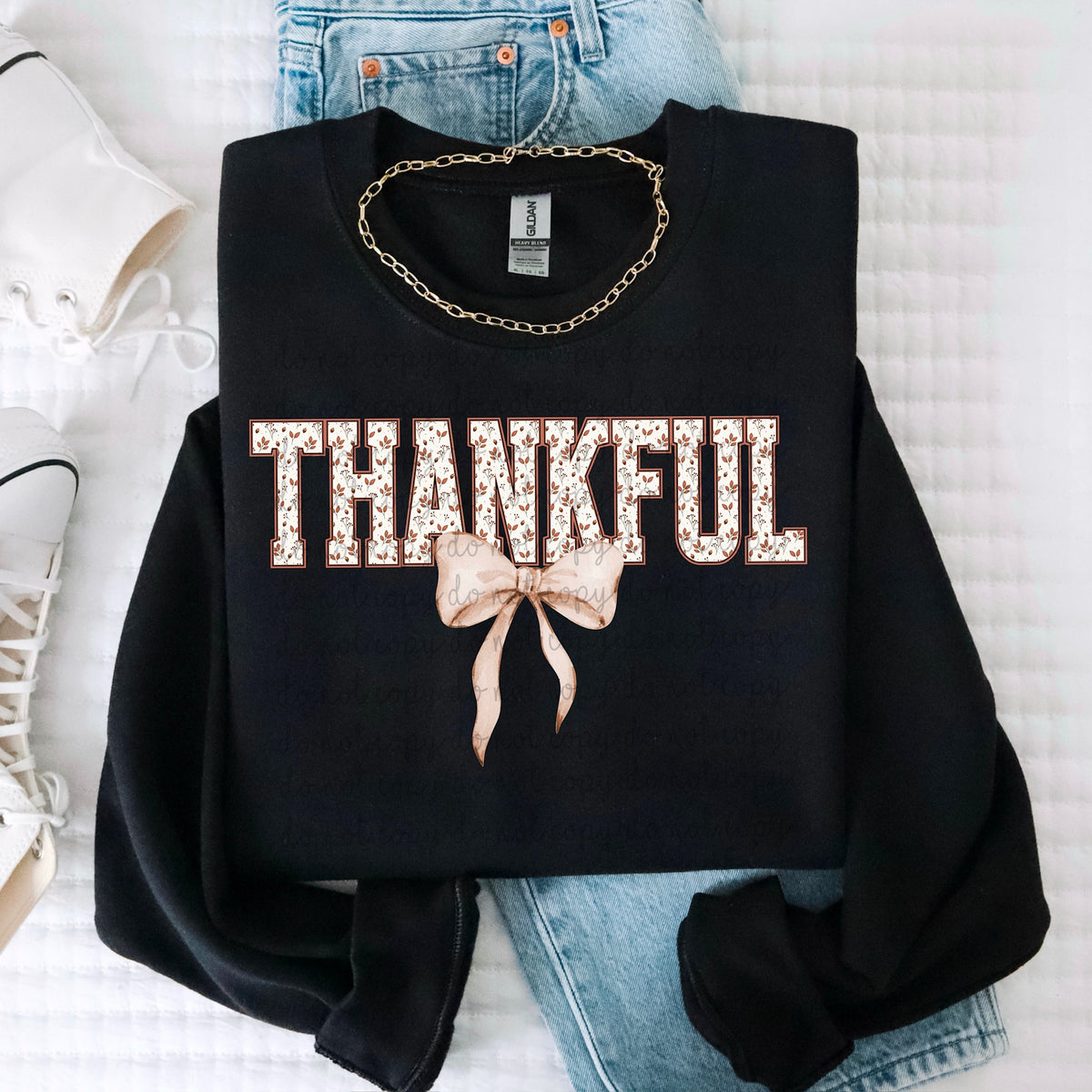 Thankful bow (MZ) DTF Transfer