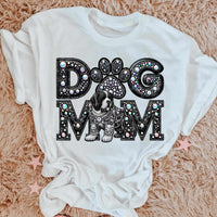 Saint Bernard Dog mom rhinestone 49075 DTF transfer