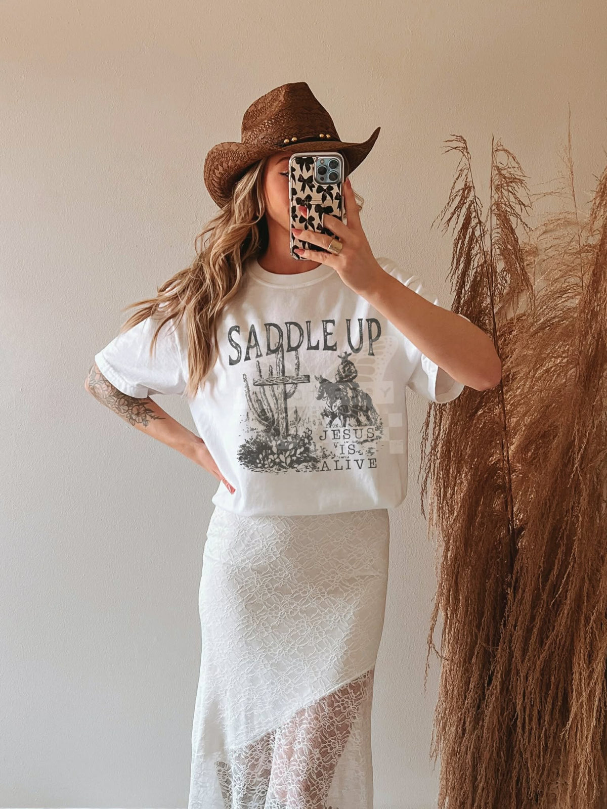 Saddle up Jesus is alive c's Sunday special DTF transfer