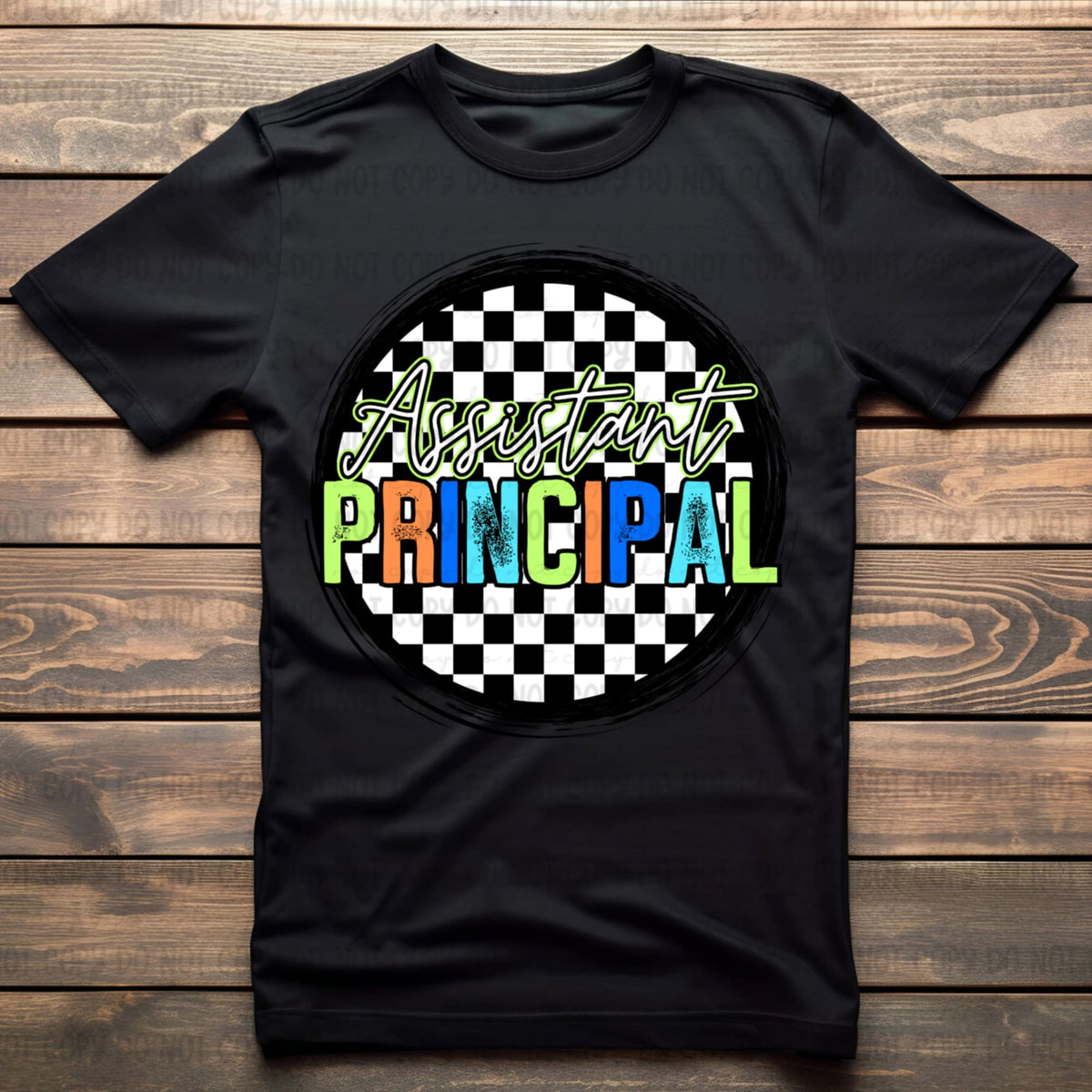 Assistant principal retro circle BOY 106582 DTF transfer