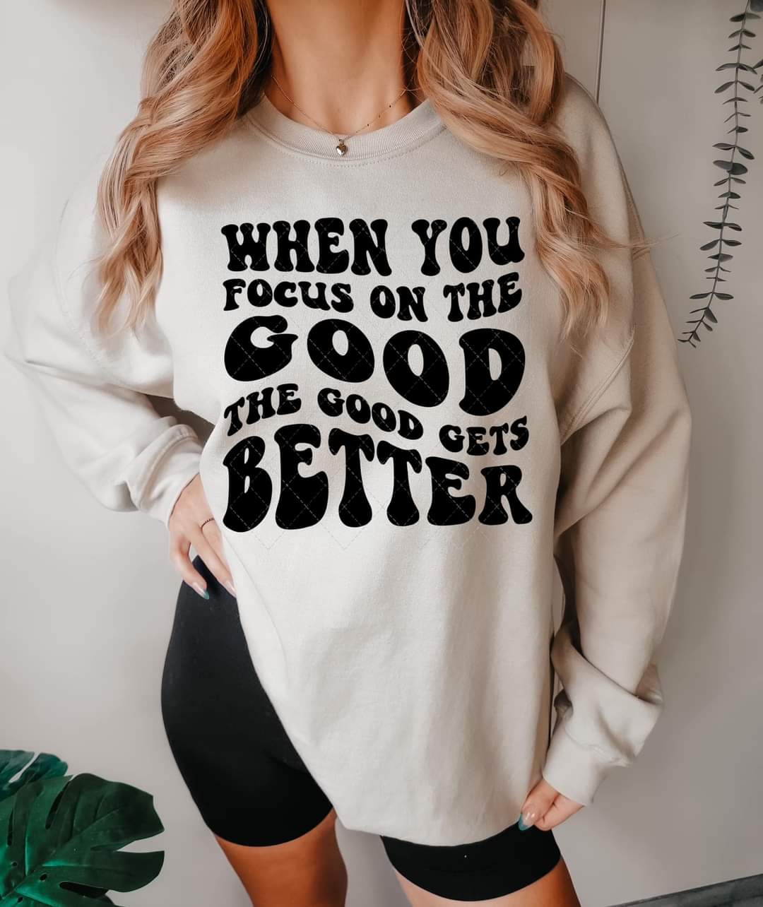 When you focus on the good the good gets better BLACK DTF TRANSFER