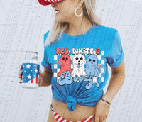 Red white & boozy ghost DTF TRANSFER