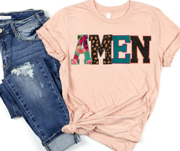 AMEN faux embroidery 8043 DTF transfer