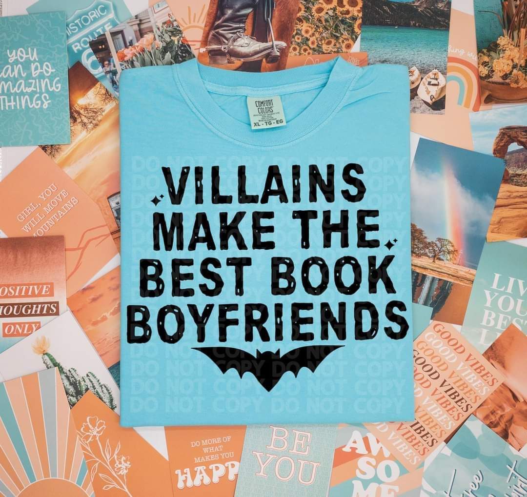 Villains make the book boyfriends BLACK BAT 7020 DTF transfer