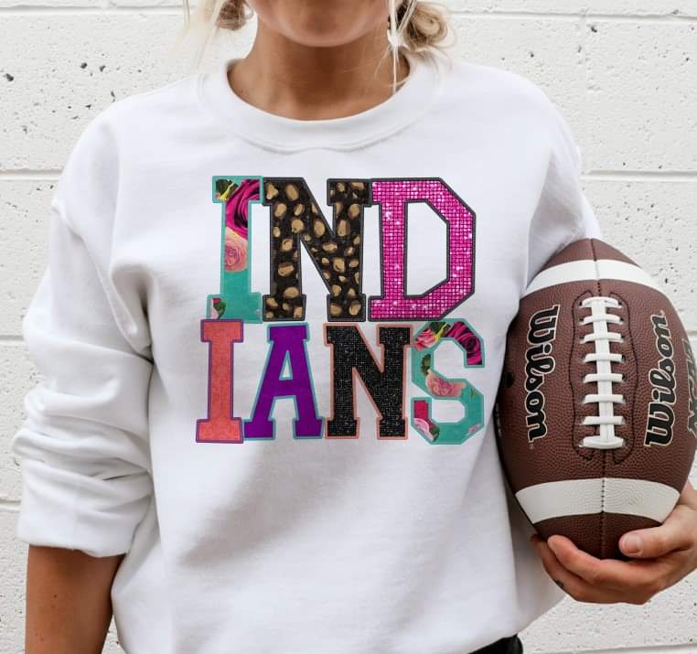 Indians embrodiery 8030 DTF transfer