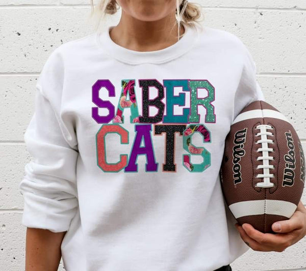 Sabercats embrodiery 8031 DTF transfer