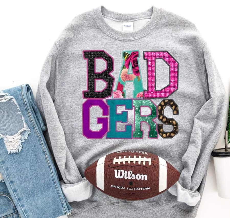 Badgers embrodiery 8034 DTF transfer