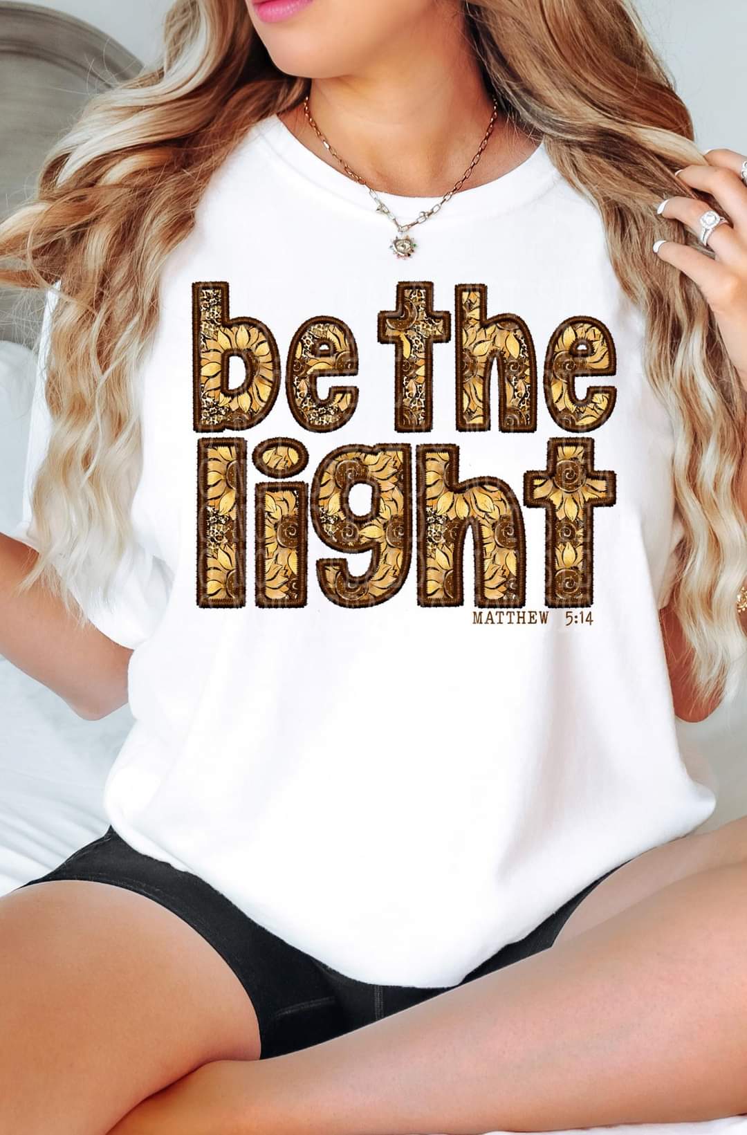 Be the light embroidery  (lyttle) DTF transfer
