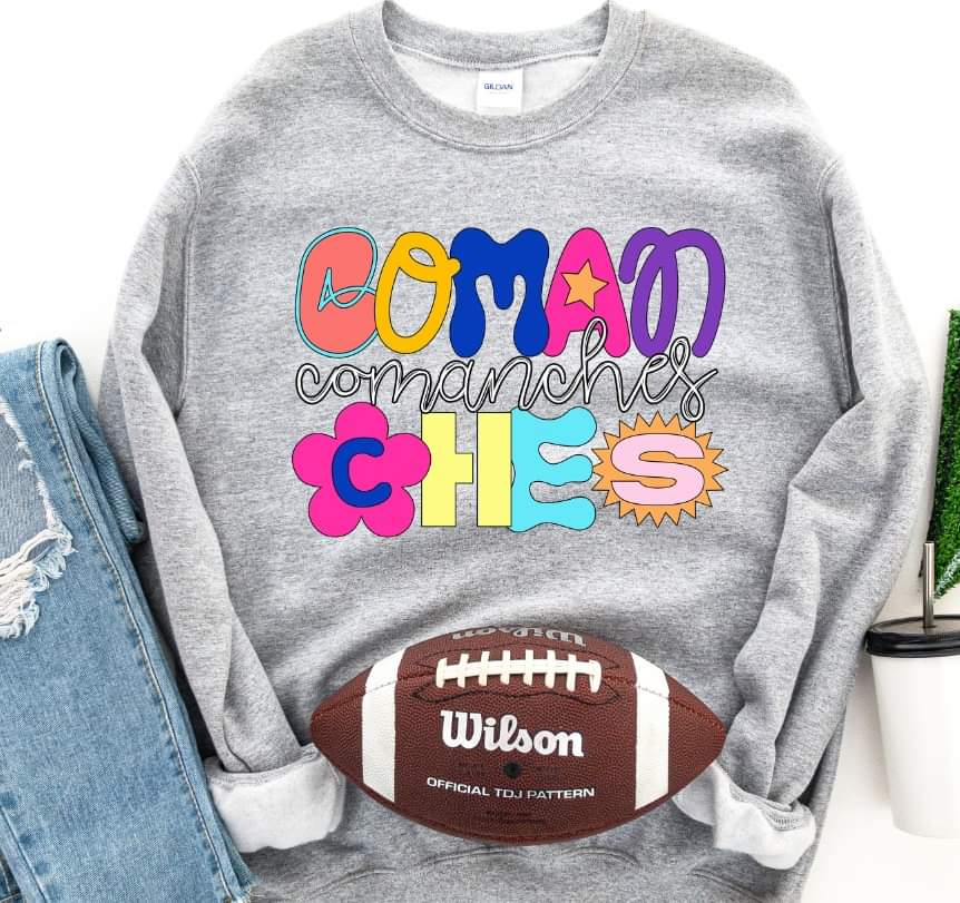 Comanches funky style DTF transfer