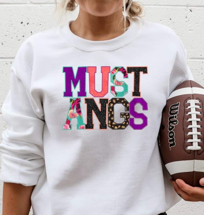 Mustangs embrodiery 8172 DTF transfer