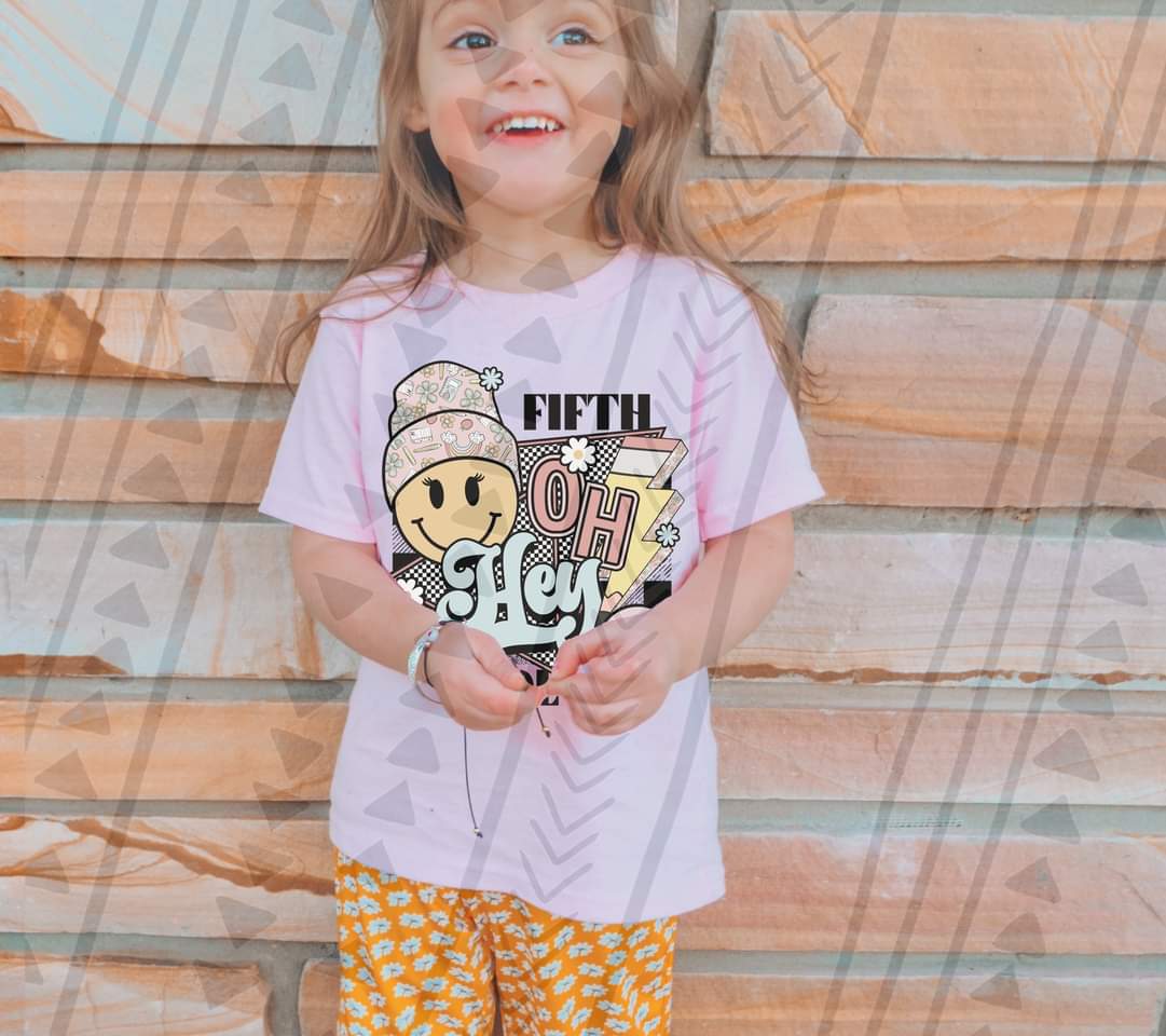 Fifth grade oh hey retro DTF transfer