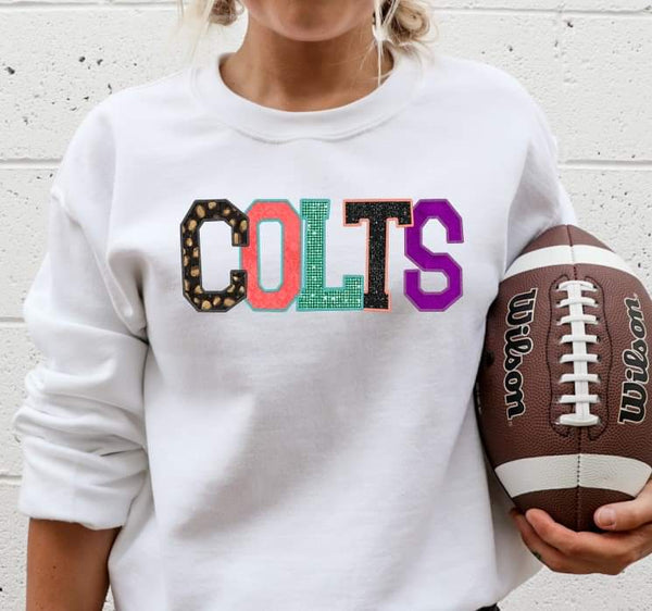 Colts embroidery style 8085 DTF transfer