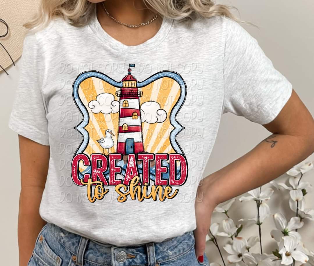 Created to shine DTF TRANSFER