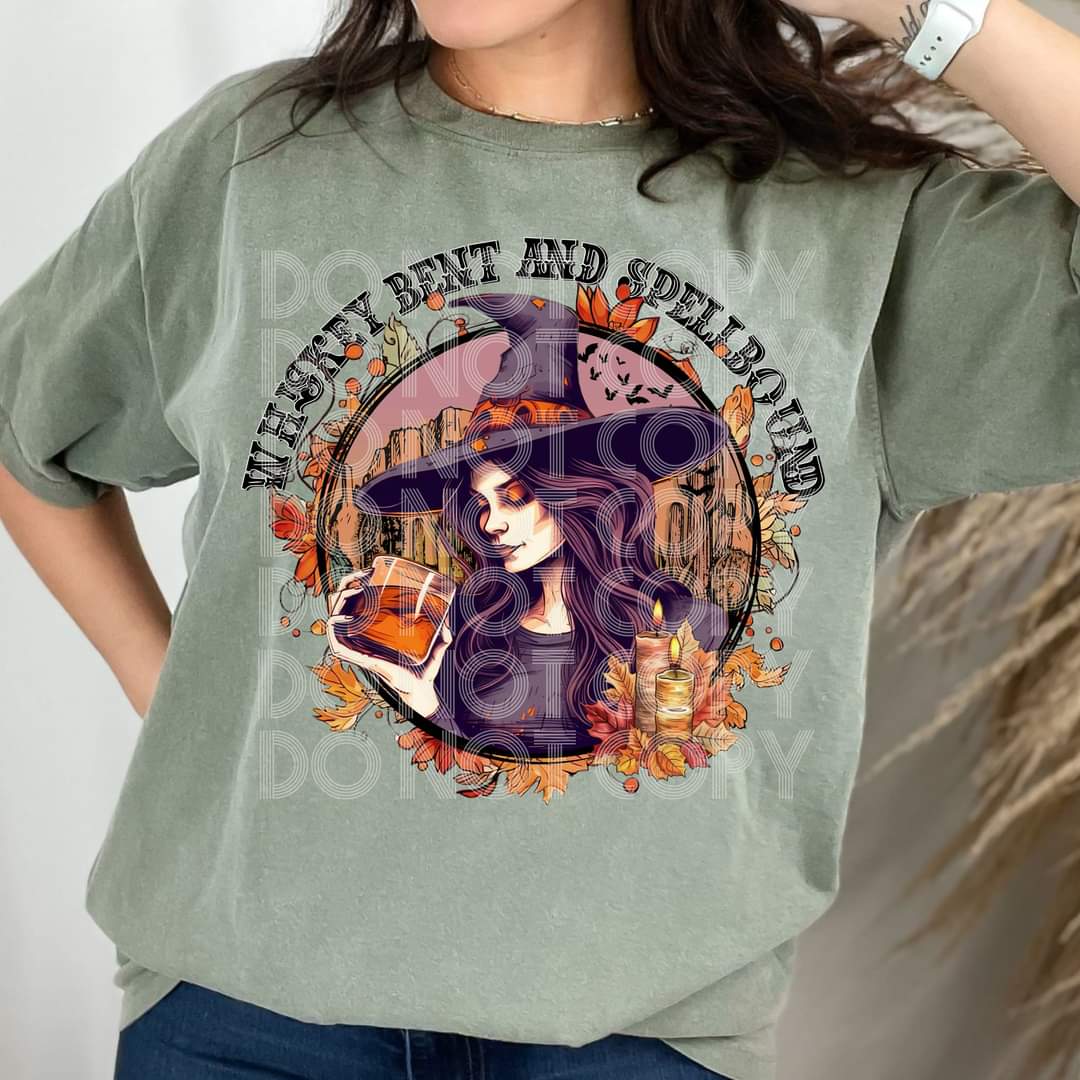 Whiskey bent and spellbound 5007 DTF TRANSFER