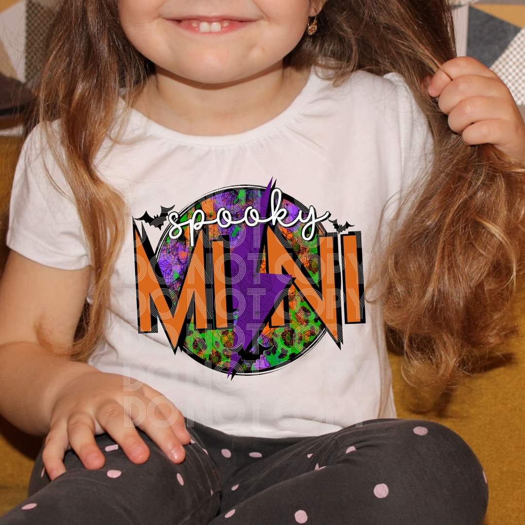 Spooky mini circle DTF TRANSFER