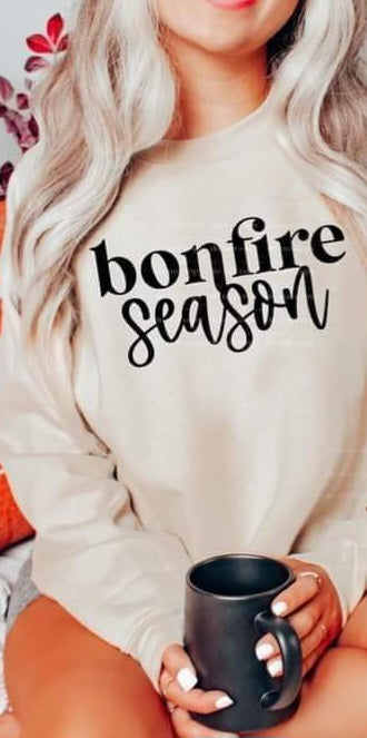 Bonfire season black DTF Transfer