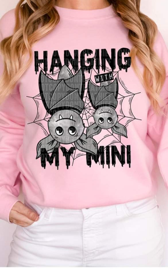 Hanging with my MINI bats 533 DTF transfer