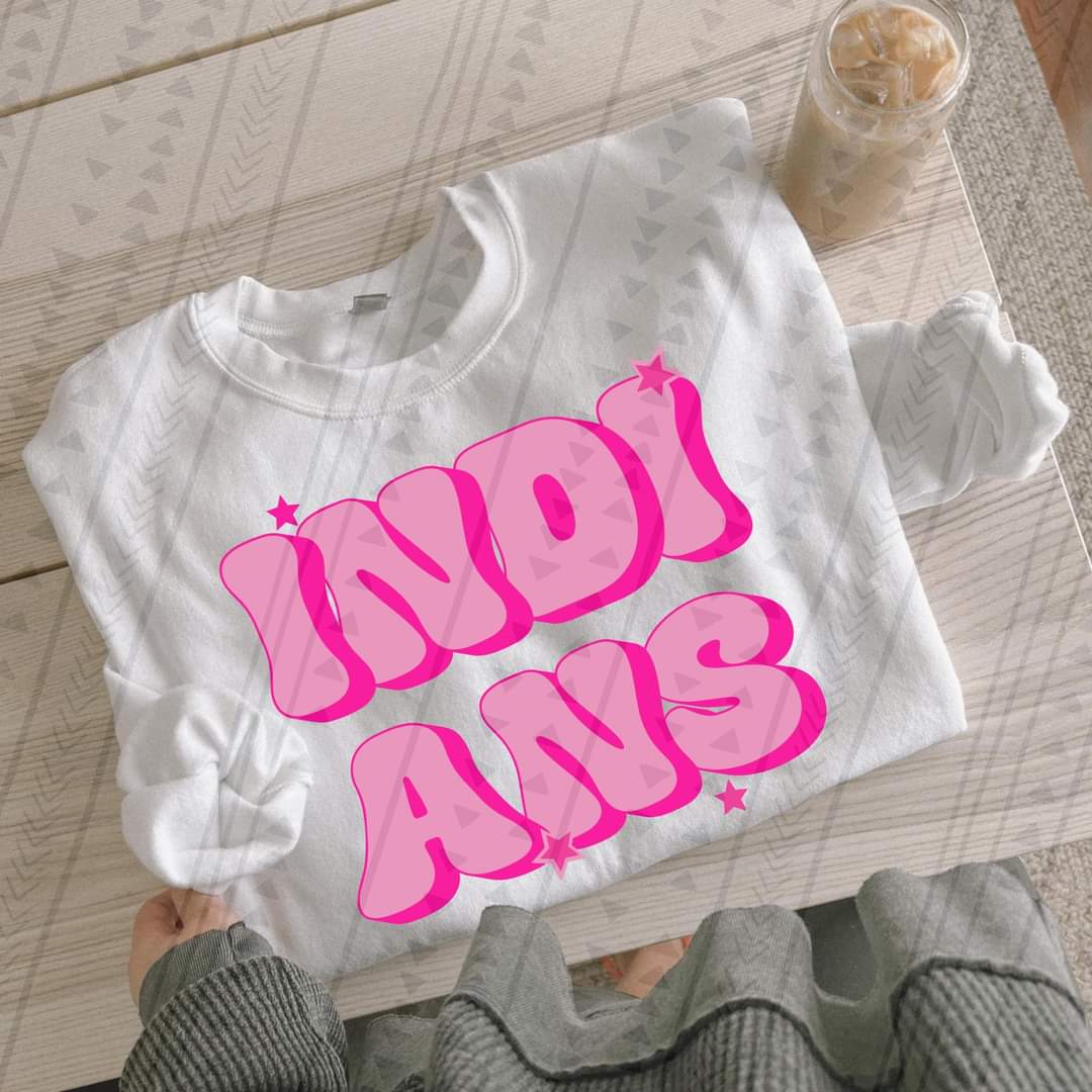 Preppy pink Indians DTF TRANSFER