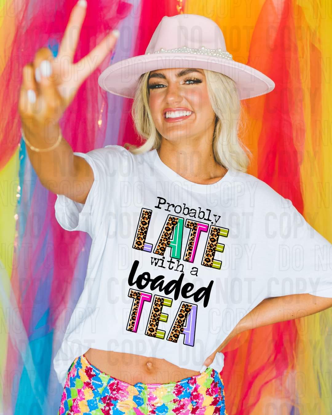 Probably late with a loaded tea DTF TRANSFER