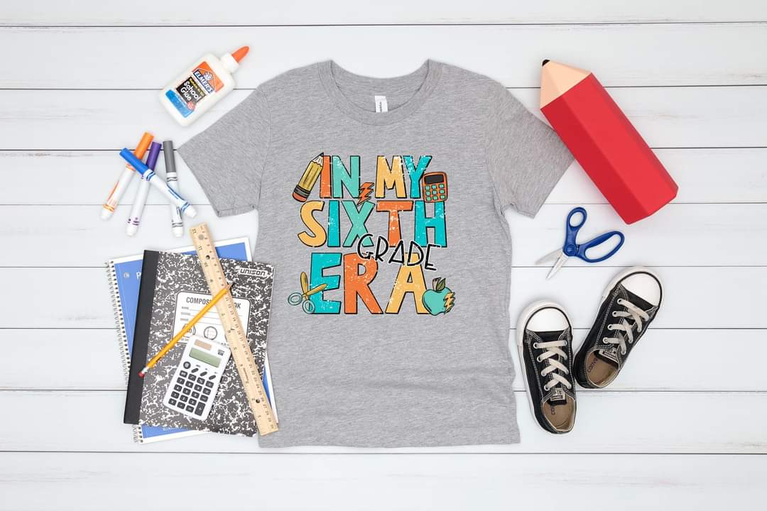 In my sixth grade era boy DTF TRANSFER