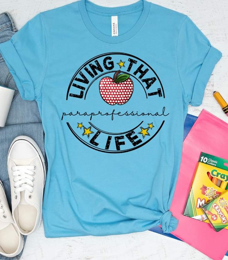 Living that paraprofessional life circle DTF TRANSFER