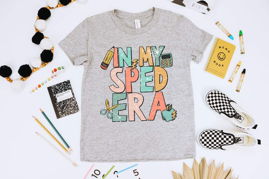 In my sped era muted colors DTF TRANSFER