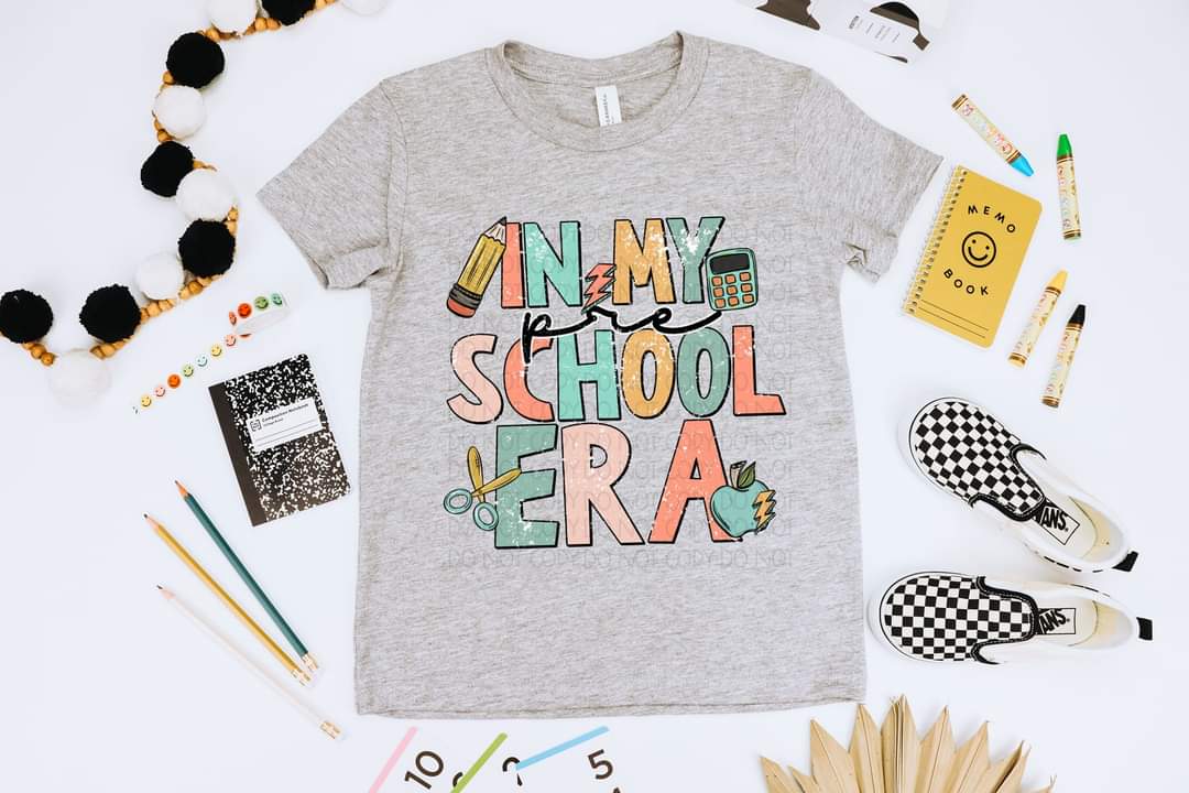 In my pre school era muted colors 454 DTF TRANSFER