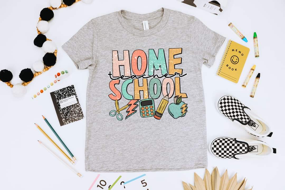Home school teacher muted colors 2135 DTF TRANSFER