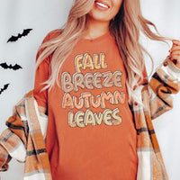 Fall breeze autumn leaves DTF TRANSFER