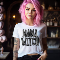 Mama witch (spiderweb filled letters with outlined in black) 667 DTF TRANSFER