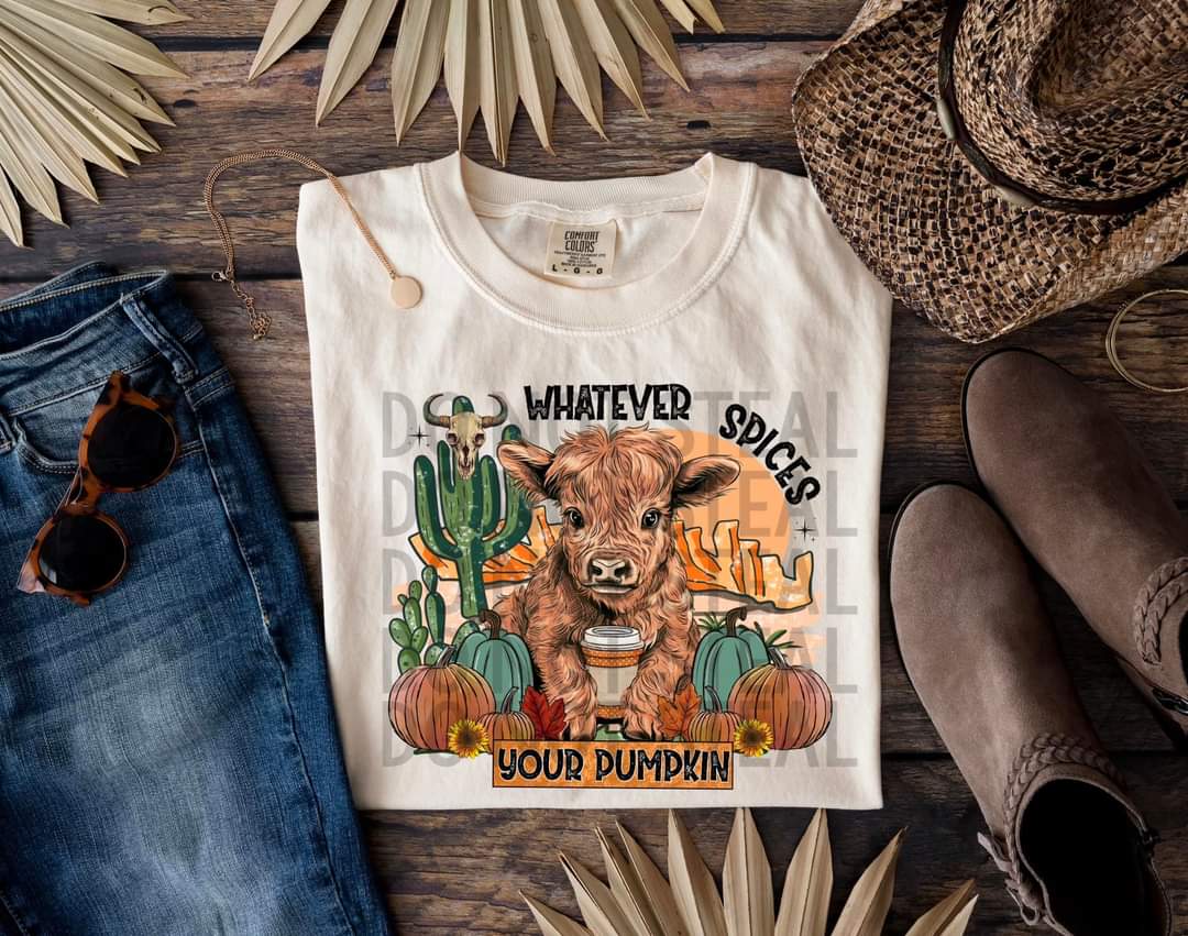 Whatever spices your pumpkin (western) 633 DTF TRANSFER