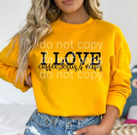 I love coffee, Jesus, & naps black font 590 DTF TRANSFER